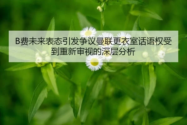 B费未来表态引发争议曼联更衣室话语权受到重新审视的深层分析