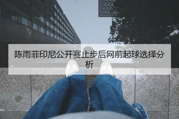 陈雨菲印尼公开赛止步后网前起球选择分析